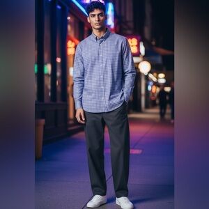 *30off3* 
Banana Republic Men's XL Light Purple Dress Shirt Long Sleeve Business